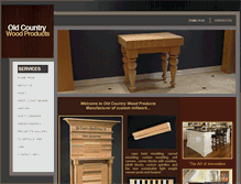 Tablet Screenshot of oldcountrywoodproducts.com
